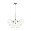 Load image into Gallery viewer, LightFixturesUSA - Funky Cluster Clear Faceted Glass Orb Bubble Chandelier - Chandelier - White -