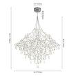 Load image into Gallery viewer, LightFixturesUSA - Galaxy Glam Luxury LED Starlight Crystal Chandelier - Chandelier - Chrome -