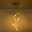 Load image into Gallery viewer, LightFixturesUSA - Glam 12 - Light Cluster Cutting Crystal Pendant Chandelier - Pendant Light - Brass (Pre - Order) -