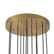 Load image into Gallery viewer, LightFixturesUSA - Glam 12 - Light Cluster Cutting Crystal Pendant Chandelier - Pendant Light - Brass (Pre - Order) -