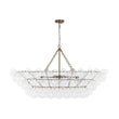 Load image into Gallery viewer, LightFixturesUSA - Glam 8 - Light Tiered Clear Glass Bubble Island Chandelier - Chandelier - Brass (Exclusive Offer) -