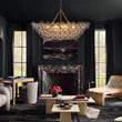 Load image into Gallery viewer, LightFixturesUSA - Glam 8 - Light Tiered Clear Glass Bubble Island Chandelier - Chandelier - Brass (Exclusive Offer) -