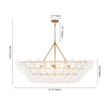 Load image into Gallery viewer, LightFixturesUSA - Glam 8 - Light Tiered Clear Glass Bubble Island Chandelier - Chandelier - Brass (Exclusive Offer) -