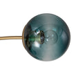 Load image into Gallery viewer, LightFixturesUSA - Glam Bloom 12 - Light Blue Glass Bubble Semi Flush Chandelier - Chandelier - Brass (Pre - Order) -