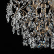 Load image into Gallery viewer, LightFixturesUSA - Glam Bloom Draped Crystal Accented Semi Flush Mount - Ceiling Light - 16.7in -