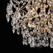 Load image into Gallery viewer, LightFixturesUSA - Glam Bloom Draped Crystal Accented Semi Flush Mount - Ceiling Light - 16.7in -