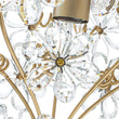Load image into Gallery viewer, LightFixturesUSA - Glam Bloom Floral Crystal Accented Cage Pendant Light - Chandelier - Brass -