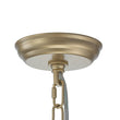 Load image into Gallery viewer, LightFixturesUSA - Glam Bloom Floral Crystal Accented Cage Pendant Light - Chandelier - Brass -