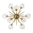 Load image into Gallery viewer, LightFixturesUSA - Glam Brass 9 - Light Frozen Ice Style Sputnik Ceiling Light - Chandelier - Brass - 9 - Lt