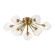 Load image into Gallery viewer, LightFixturesUSA - Glam Brass 9 - Light Frozen Ice Style Sputnik Ceiling Light - Chandelier - Brass - 9 - Lt