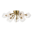 Load image into Gallery viewer, LightFixturesUSA - Glam Brass 9 - Light Frozen Ice Style Sputnik Ceiling Light - Chandelier - Brass - 9 - Lt