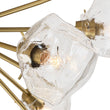 Load image into Gallery viewer, LightFixturesUSA - Glam Brass 9 - Light Frozen Ice Style Sputnik Ceiling Light - Chandelier - Brass - 9 - Lt