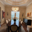 Load image into Gallery viewer, LightFixturesUSA - Glam Brass Cluster Ribbed Glass Globe Bubble Chandelier - Chandelier - Brass -