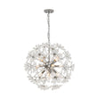 Load image into Gallery viewer, LightFixturesUSA - Glam Chrome Bloom Dandelion Crystal Sputnik Chandelier - Chandelier - Chrome -
