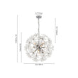 Load image into Gallery viewer, LightFixturesUSA - Glam Chrome Bloom Dandelion Crystal Sputnik Chandelier - Chandelier - Chrome -