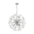 Load image into Gallery viewer, LightFixturesUSA - Glam Chrome Bloom Dandelion Crystal Sputnik Chandelier - Chandelier - Chrome -