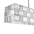 Load image into Gallery viewer, LightFixturesUSA - Glam Chrome Dazzle Crystal Rectangle Cage Island Chandelier - Chandelier - Chrome -