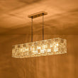 Load image into Gallery viewer, LightFixturesUSA - Glam Chrome Dazzle Crystal Rectangle Cage Island Chandelier - Chandelier - Chrome -