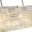 Load image into Gallery viewer, LightFixturesUSA - Glam Chrome Dazzle Crystal Rectangle Cage Island Chandelier - Chandelier - Chrome -