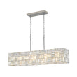Load image into Gallery viewer, LightFixturesUSA - Glam Chrome Dazzle Crystal Rectangle Cage Island Chandelier - Chandelier - Chrome -