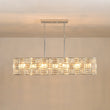 Load image into Gallery viewer, LightFixturesUSA - Glam Chrome Dazzle Crystal Rectangle Cage Island Chandelier - Chandelier - Chrome -