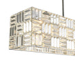 Load image into Gallery viewer, LightFixturesUSA - Glam Chrome Dazzle Crystal Rectangle Cage Island Chandelier - Chandelier - Chrome -