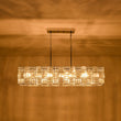Load image into Gallery viewer, LightFixturesUSA - Glam Chrome Dazzle Crystal Rectangle Cage Island Chandelier - Chandelier - Chrome -