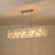 Load image into Gallery viewer, LightFixturesUSA - Glam Chrome Dazzle Crystal Rectangle Cage Island Chandelier - Chandelier - Chrome -