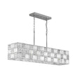 Load image into Gallery viewer, LightFixturesUSA - Glam Chrome Dazzle Crystal Rectangle Cage Island Chandelier - Chandelier - Chrome -