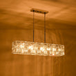 Load image into Gallery viewer, LightFixturesUSA - Glam Chrome Dazzle Crystal Rectangle Cage Island Chandelier - Chandelier - Chrome -