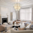 Load image into Gallery viewer, LightFixturesUSA - Glam Chrome Spark Cut Crystal Tiered Round Chandelier - Chandelier - Chrome -