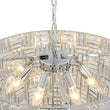 Load image into Gallery viewer, LightFixturesUSA - Glam Chrome Spark Cut Crystal Tiered Round Chandelier - Chandelier - Chrome -