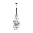 Load image into Gallery viewer, LightFixturesUSA - Glam Cluster Textured Water Glass Globe Bubble Chandelier - Chandelier - Black (Exclusive Offer) -