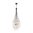 Load image into Gallery viewer, LightFixturesUSA - Glam Cluster Textured Water Glass Globe Bubble Chandelier - Chandelier - Black (Exclusive Offer) -