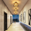 Load image into Gallery viewer, LightFixturesUSA - Glam Crystal Drum Round Semi Flush Ceiling Light - Ceiling Light - 14 in -