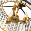Load image into Gallery viewer, LightFixturesUSA - Glam Crystal Drum Round Semi Flush Ceiling Light - Ceiling Light - 14 in -