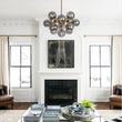 Load image into Gallery viewer, LightFixturesUSA - Glam Dark Pearl Sputnik Smoked Glass Bubble Chandelier Light Fixture - Chandelier - Brass -