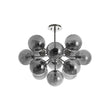 Load image into Gallery viewer, LightFixturesUSA - Glam Dark Pearl Sputnik Smoked Glass Bubble Chandelier Light Fixture - Chandelier - Nickel -