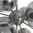 Load image into Gallery viewer, LightFixturesUSA - Glam Dark Pearl Sputnik Smoked Glass Bubble Chandelier Light Fixture - Chandelier - Nickel -
