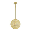 Load image into Gallery viewer, LightFixturesUSA - Glam Jewel Polished Gold Crystal Globe Chandelier - Chandelier - Gold (Pre - Order) -
