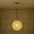 Load image into Gallery viewer, LightFixturesUSA - Glam Jewel Polished Gold Crystal Globe Chandelier - Chandelier - Gold (Pre - Order) -