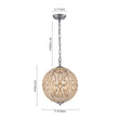 Load image into Gallery viewer, LightFixturesUSA - Glam Shabby Chic Crystal Globe Chandelier Distressed Silver - Chandelier - 4 - Lt -
