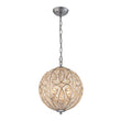 Load image into Gallery viewer, LightFixturesUSA - Glam Shabby Chic Crystal Globe Chandelier Distressed Silver - Chandelier - 6 - Lt -