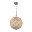 Load image into Gallery viewer, LightFixturesUSA - Glam Shabby Chic Crystal Globe Chandelier Distressed Silver - Chandelier - 6 - Lt -