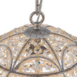 Load image into Gallery viewer, LightFixturesUSA - Glam Shabby Chic Crystal Globe Chandelier Distressed Silver - Chandelier - 6 - Lt -