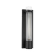 Load image into Gallery viewer, LightFixturesUSA - Industrial Black Reeded Glass Linear Tube Wall Light - Wall Sconce - Black -