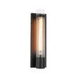 Load image into Gallery viewer, LightFixturesUSA - Industrial Black Reeded Glass Linear Tube Wall Light - Wall Sconce - Black -