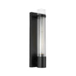 Load image into Gallery viewer, LightFixturesUSA - Industrial Black Reeded Glass Linear Tube Wall Light - Wall Sconce - Black -