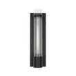 Load image into Gallery viewer, LightFixturesUSA - Industrial Black Reeded Glass Linear Tube Wall Light - Wall Sconce - Black -