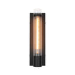 Load image into Gallery viewer, LightFixturesUSA - Industrial Black Reeded Glass Linear Tube Wall Light - Wall Sconce - Black -